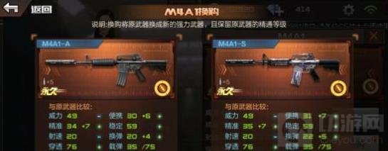 CF手游M4A1-S怎么换购 M4A1换购M4A1-S花费一览