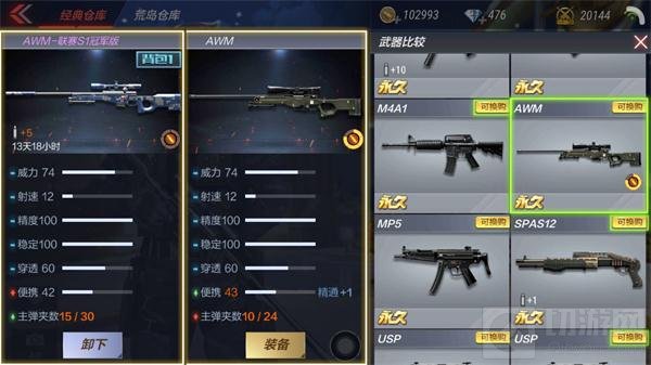 CF手游AWM-联赛S1冠军版怎么样 武器全面介绍