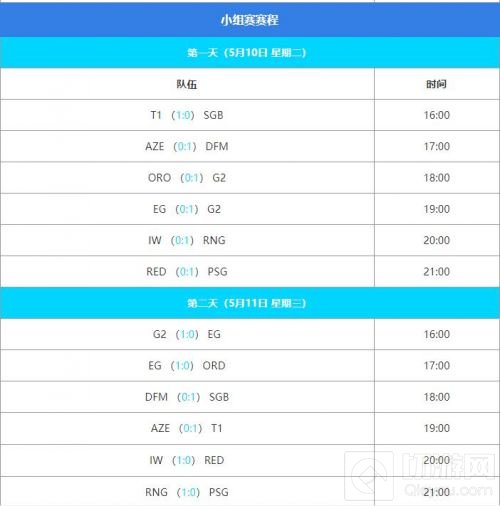 2022MSI赛程表一览 2022MSI最新赛程表在哪